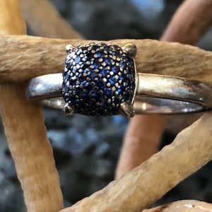 Tiffany Sapphire Sugar Stack ring 18k white gold